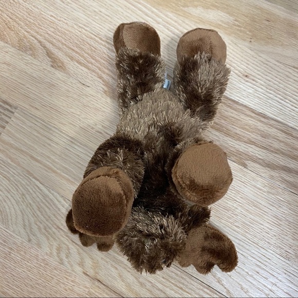 Aurora Plush Moose Brown Stuffed Animal - Picture 5 of 5
